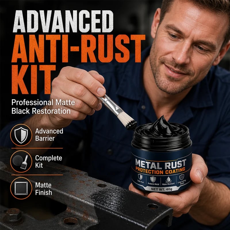 🥳2026 HOT SALE🥳💞50K+ SOLD!🔧🏠 49% OFF! Metal Rust Protection Black Repair Paste – Restores rusty gates, railings & tools. Forms protective coating – no need to replace! 🛡️✨