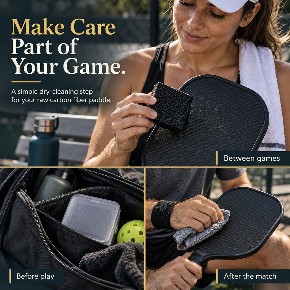 🏓Pickleball Paddle Eraser - Carbon Cleaner, Non-Abrasive Dirt & Sweat Remover Block