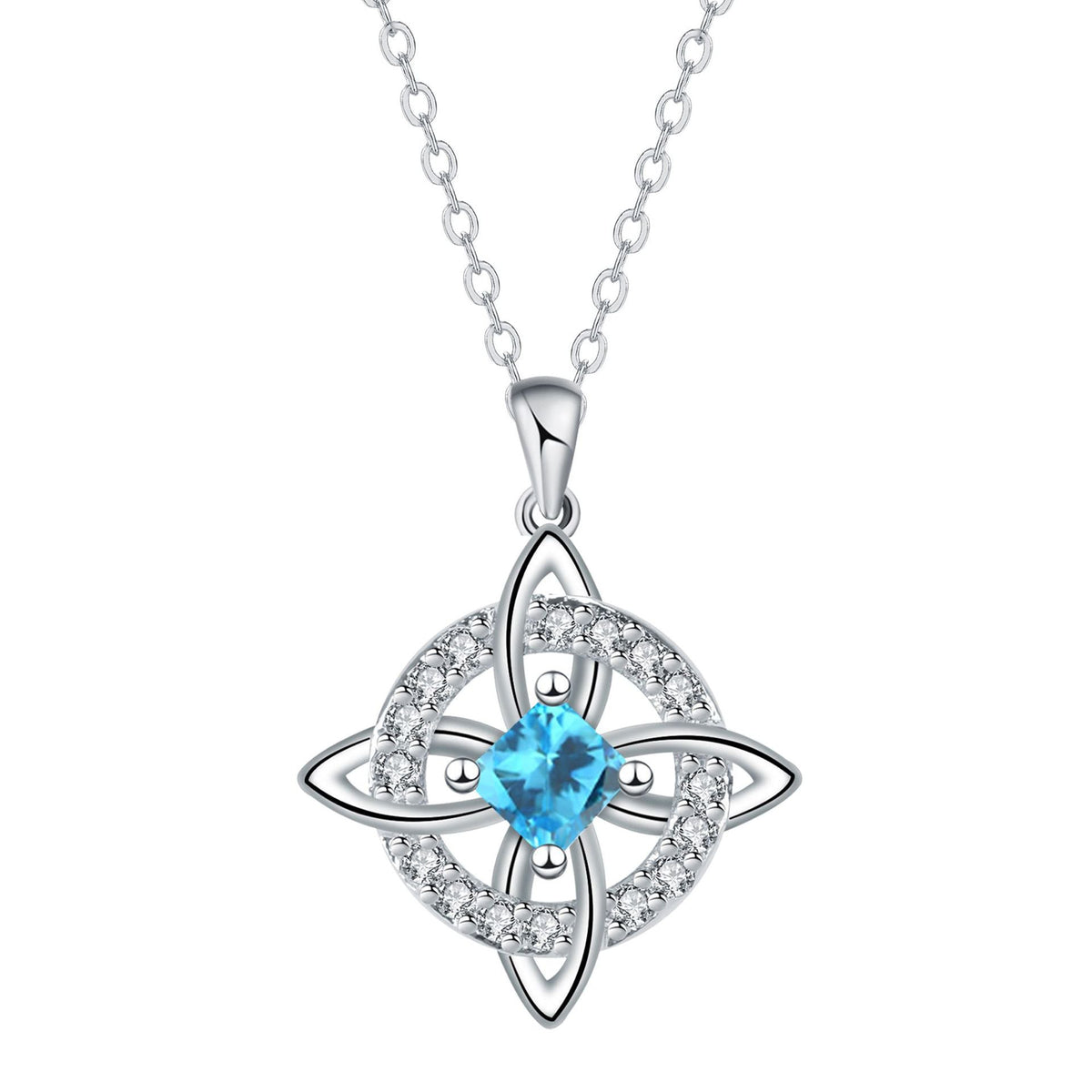 Mystical Necklace with a Birthstone and the Witches' Knot – Natural Crystal 🔮💞 Protect Your Loved Ones