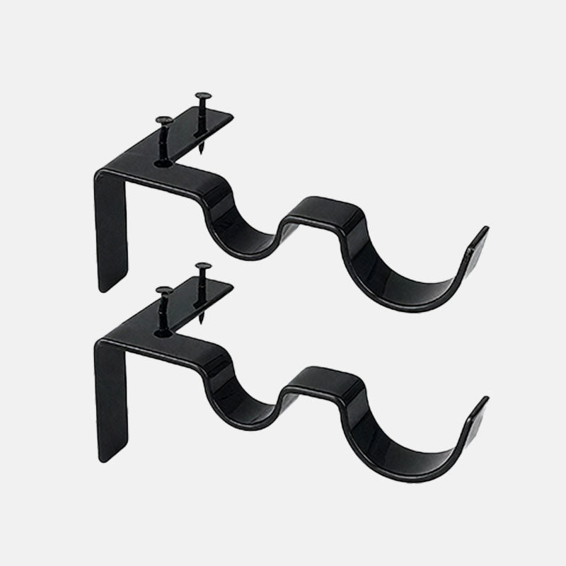 🔧Curtain rod holders without drilling – Strong & Gentle installation