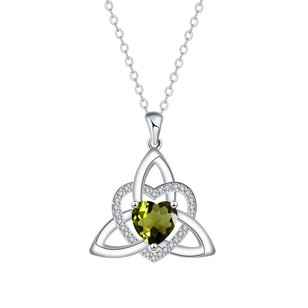 ❤️Birthstone – Celtic Trinity Love Knot Penda