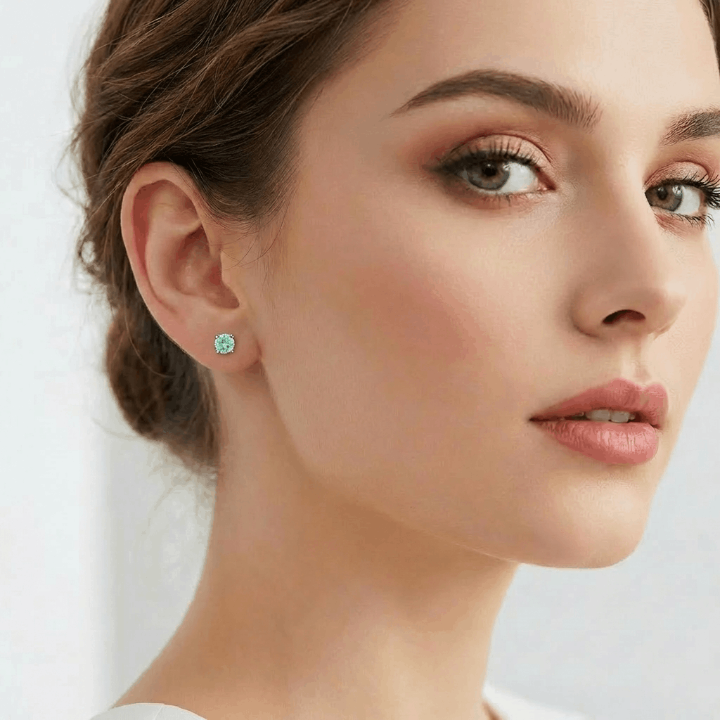 🌈Firework-cut, color-shifting zirconium titanium steel earrings – allergy-friendly and sleep-friendly