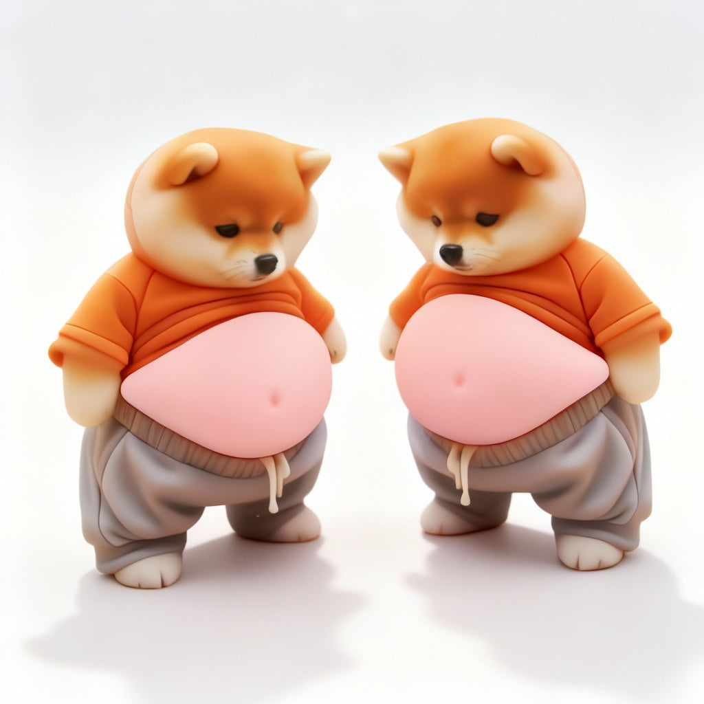 🐶Cute silicone dog toy for shock protection and stress relief