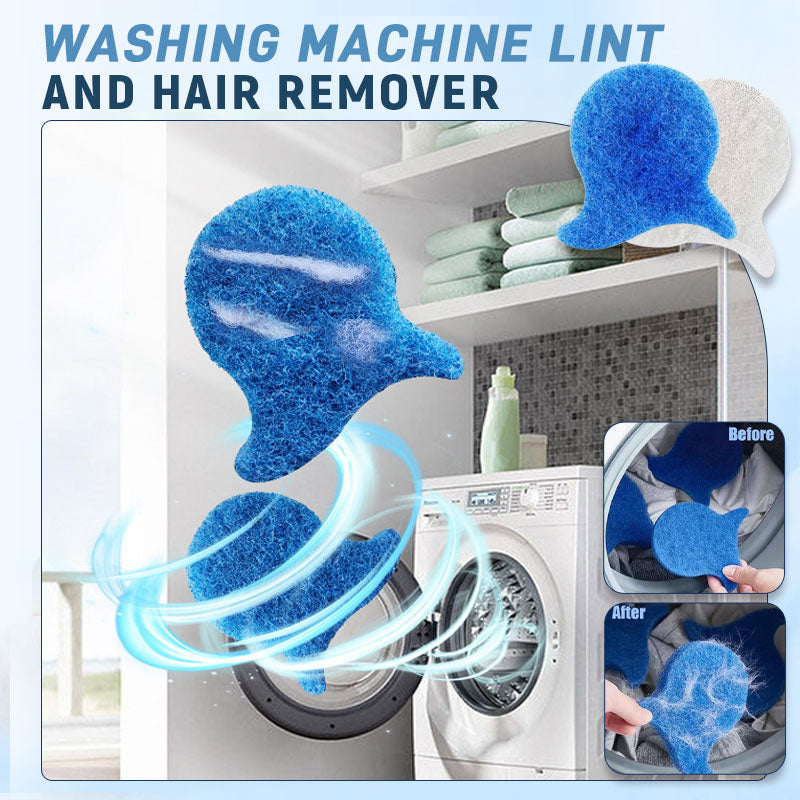 🌟🧤 Lint and hair catcher for washing machines – 360° collection pad for pets and lint!✨🧼