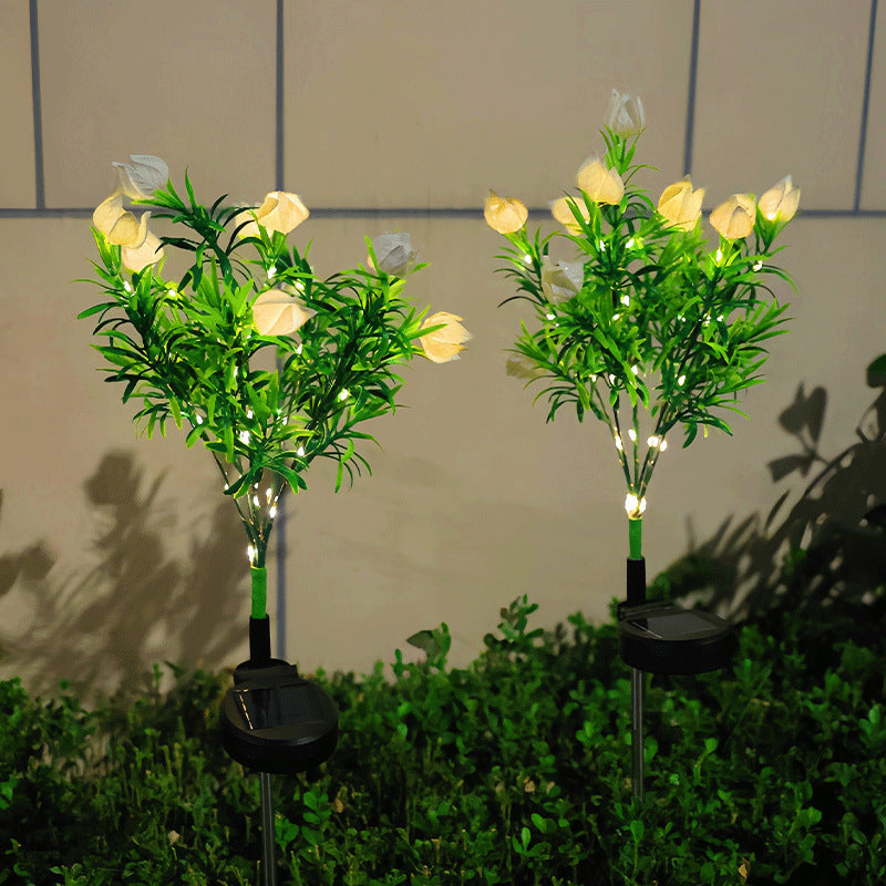 🌸Solar Flower Stake Lights - Waterproof Garden Decor