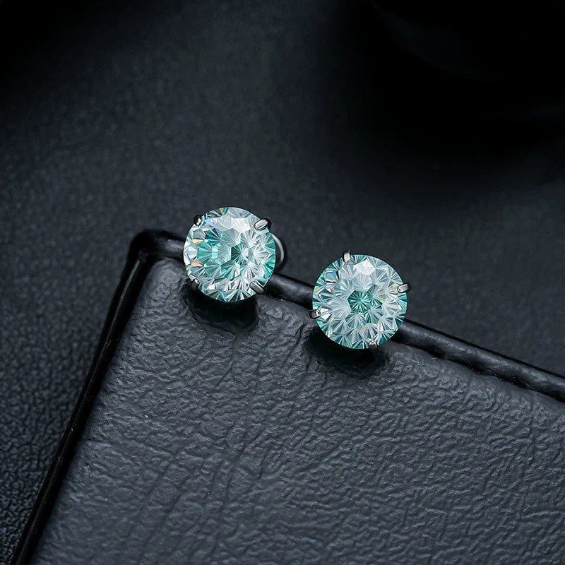 🌈Firework-cut, color-shifting zirconium titanium steel earrings – allergy-friendly and sleep-friendly