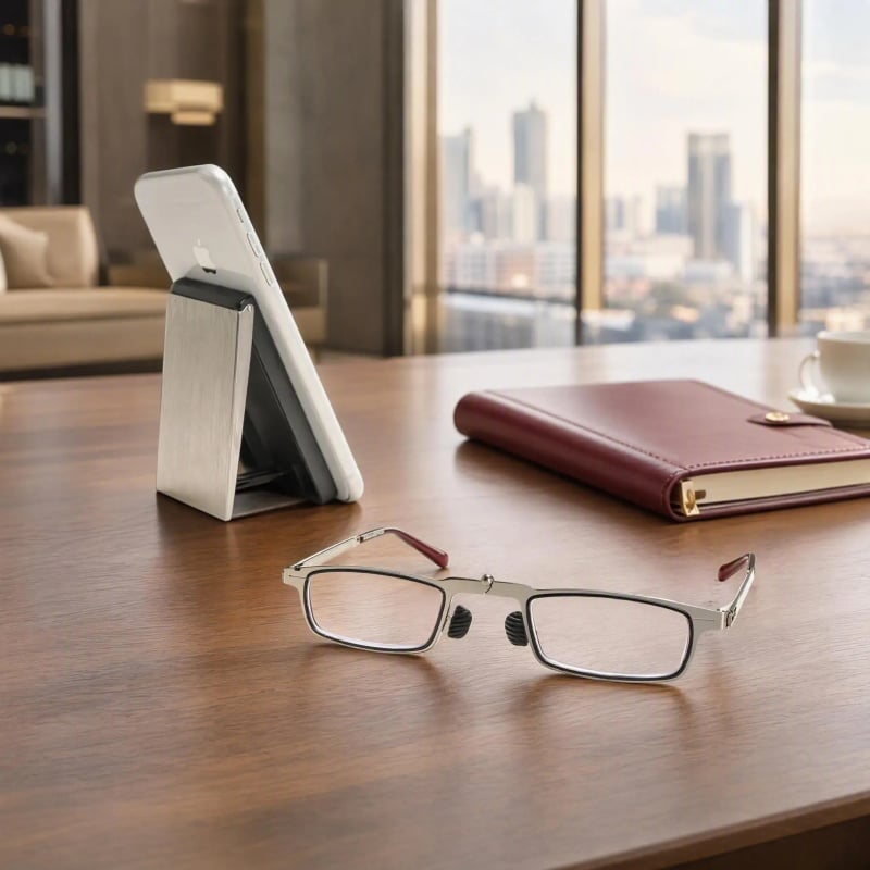 Foldable, pocket-sized reading glasses