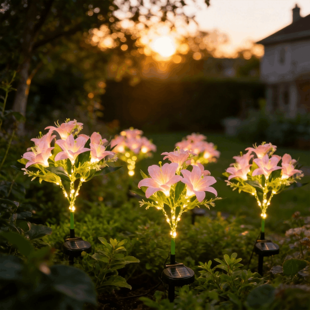 🌸Solar Flower Stake Lights - Waterproof Garden Decor