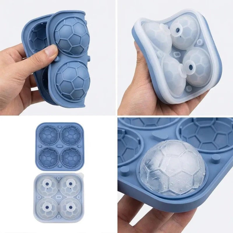 Silicone ice mold in football shape