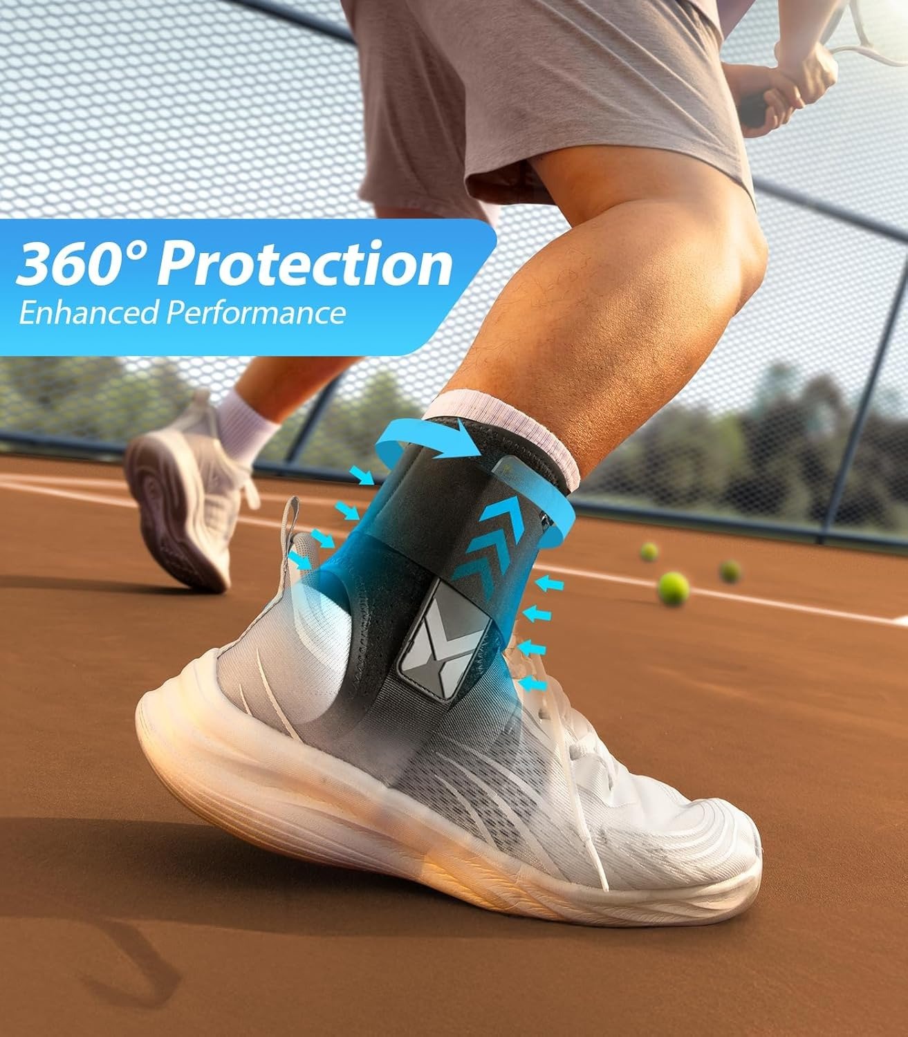 🔥Instant-Fit ankle support – side-stabilized, non-slip🎯