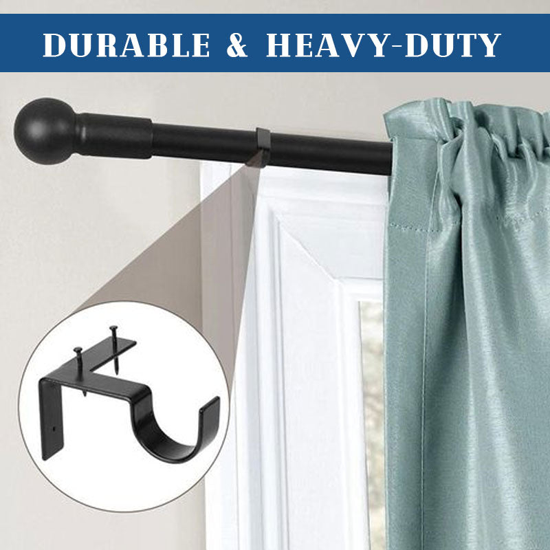 🔧Curtain rod holders without drilling – Strong & Gentle installation