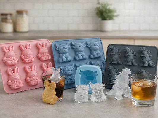 🐮 Mini Highland Cow ice cube tray and dessert mold 🧊🍪 Cute 3D ice cubes for drinks, parties, and gifts💕