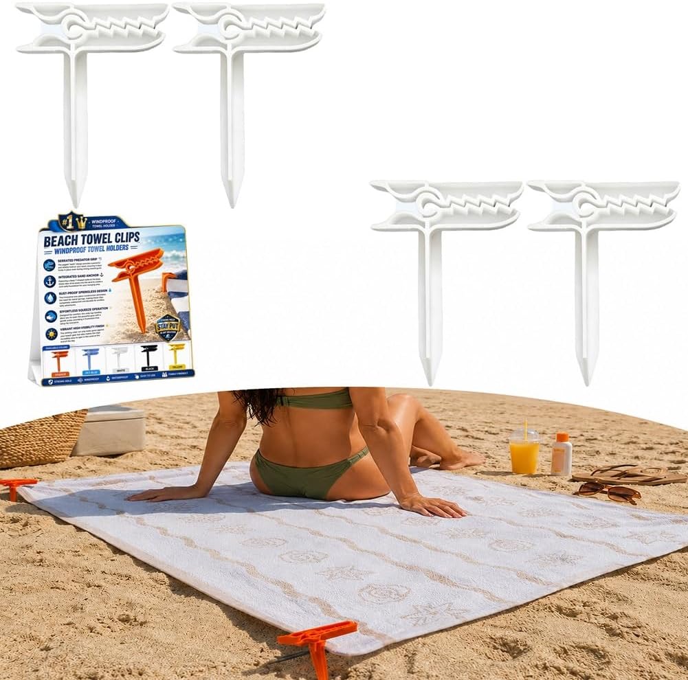 2026 Windproof Beach Towel Clamps