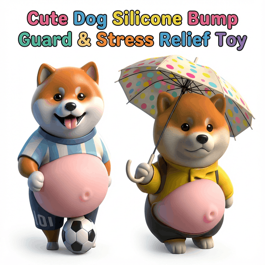 🐶Cute silicone dog toy for shock protection and stress relief