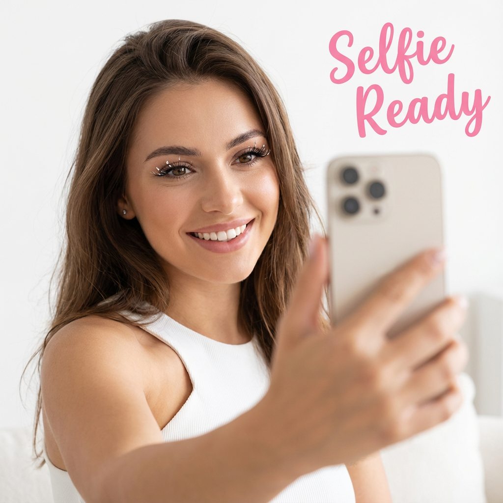 Sparkling diamond false eyelashes