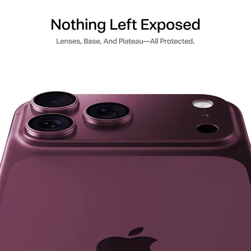 📱All-in-one metal frame lens and module protector for iPhone 18/17 series