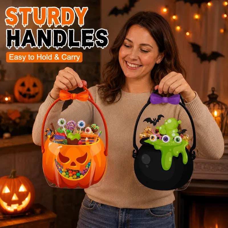 🎃 Halloween Goodie Bags – 12/24/36/48/60 Pcs Treat Bags 👻🧡