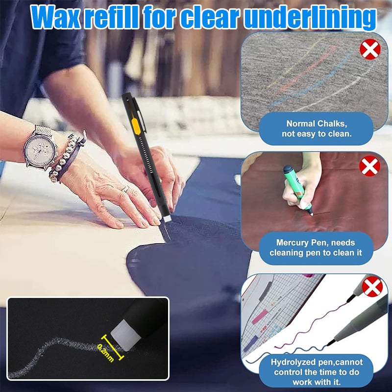 🔥2025 Heat-removable fabric pen for sewing, embroidery, quilting