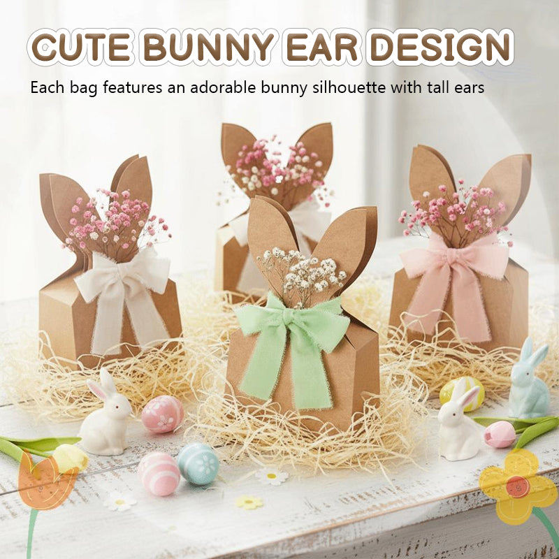 🐰 Easter bunny gift bags made from kraft pape