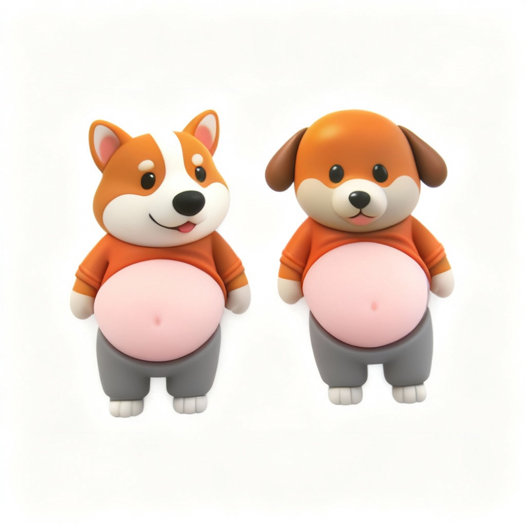 🐶Cute silicone dog toy for shock protection and stress relief