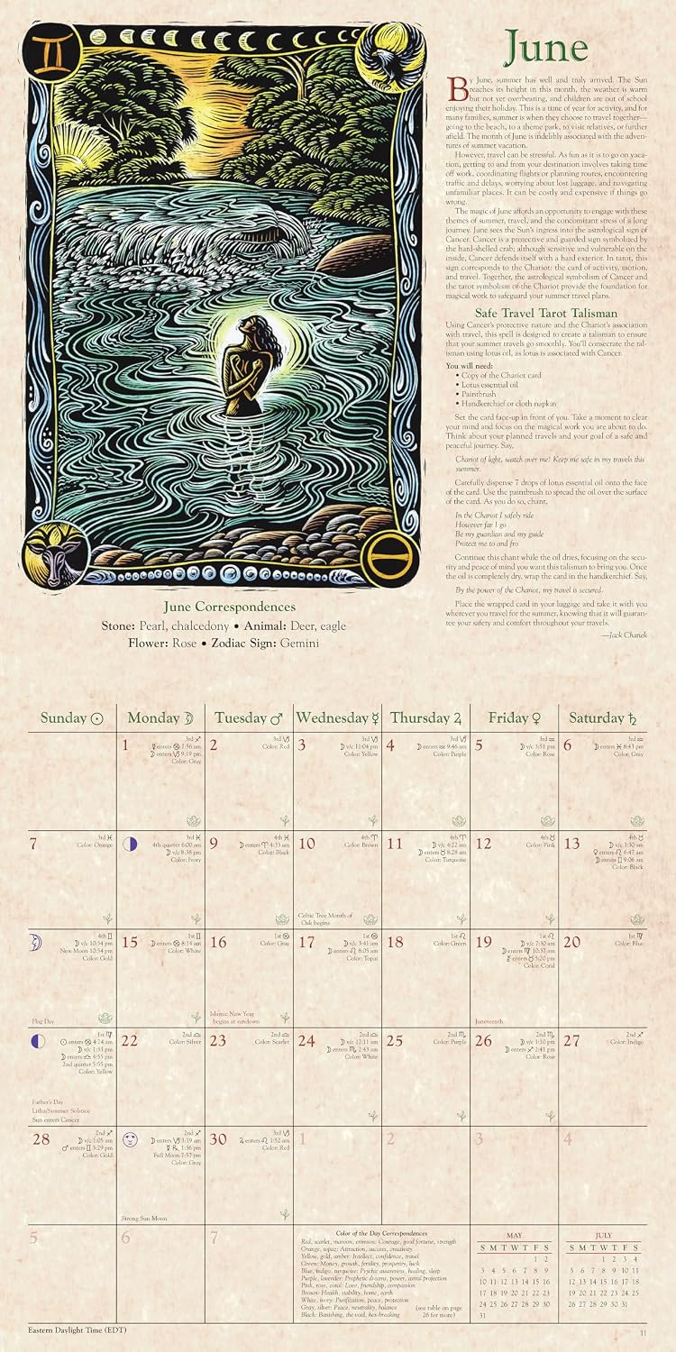 🕯️Llewellyn's 2027 Witches' Calendar – Premium Wall Calendar & Witchy Gift