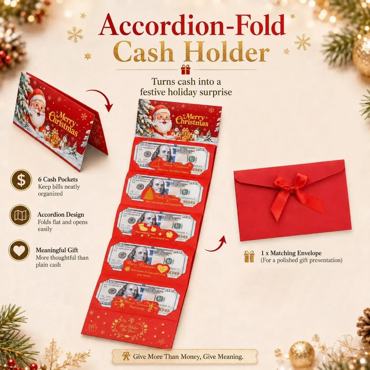🎉Celebrate the Magic of Christmas | Surprise Money‐Gift Envelope 🎄💗
