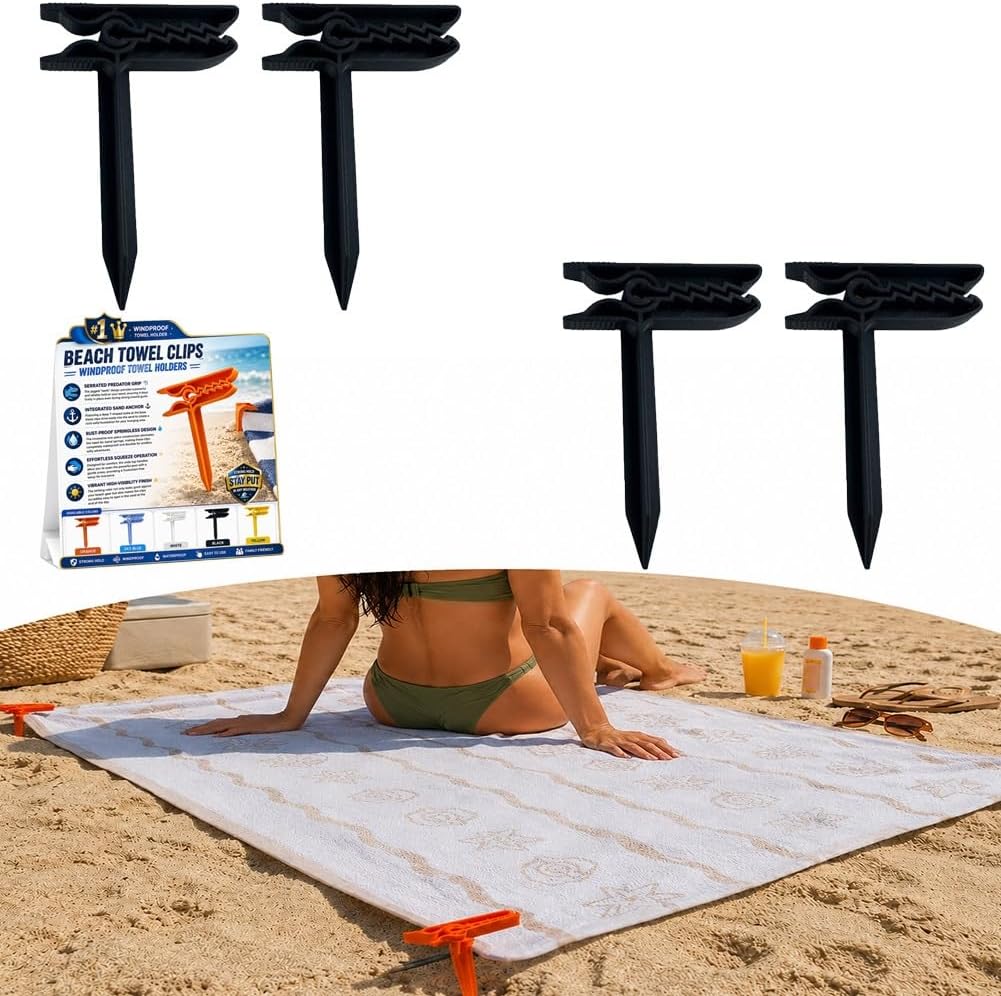 2026 Windproof Beach Towel Clamps