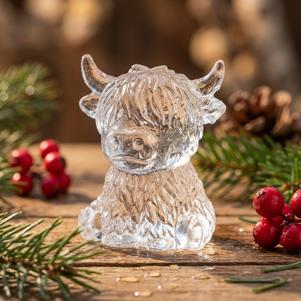 🐮 Mini Highland Cow ice cube tray and dessert mold 🧊🍪 Cute 3D ice cubes for drinks, parties, and gifts💕