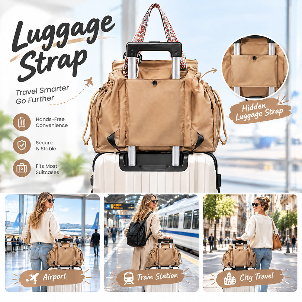 👜2026 Versatile Diaper Bag Backpack - 15-Pocket Waterproof Travel Mom Bag