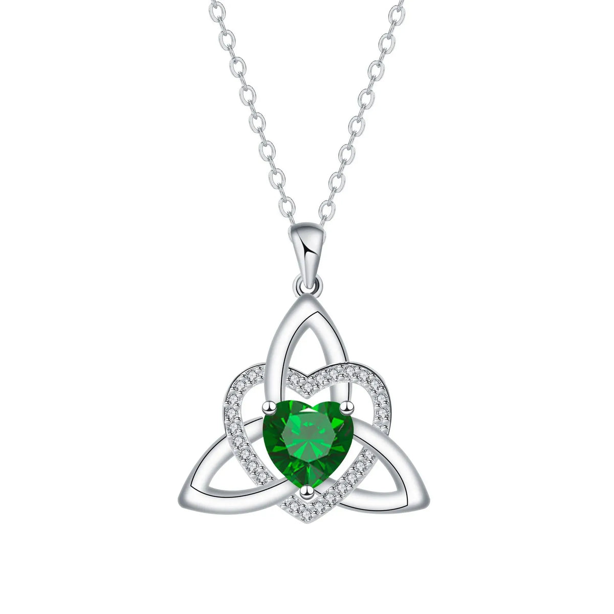 ❤️Birthstone – Celtic Trinity Love Knot Penda