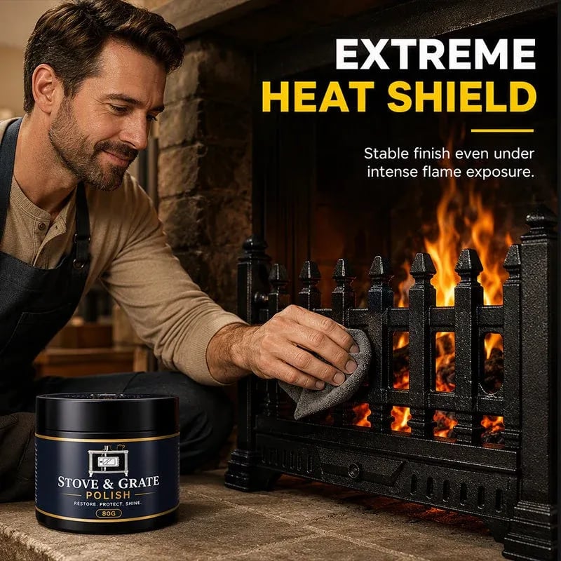 🏆Limited Time Sale 49% OFF🔧Cast Iron Stove Polish with Sponge