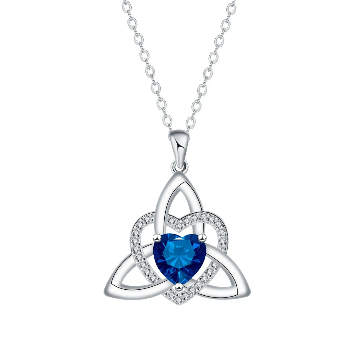 ❤️Birthstone – Celtic Trinity Love Knot Penda