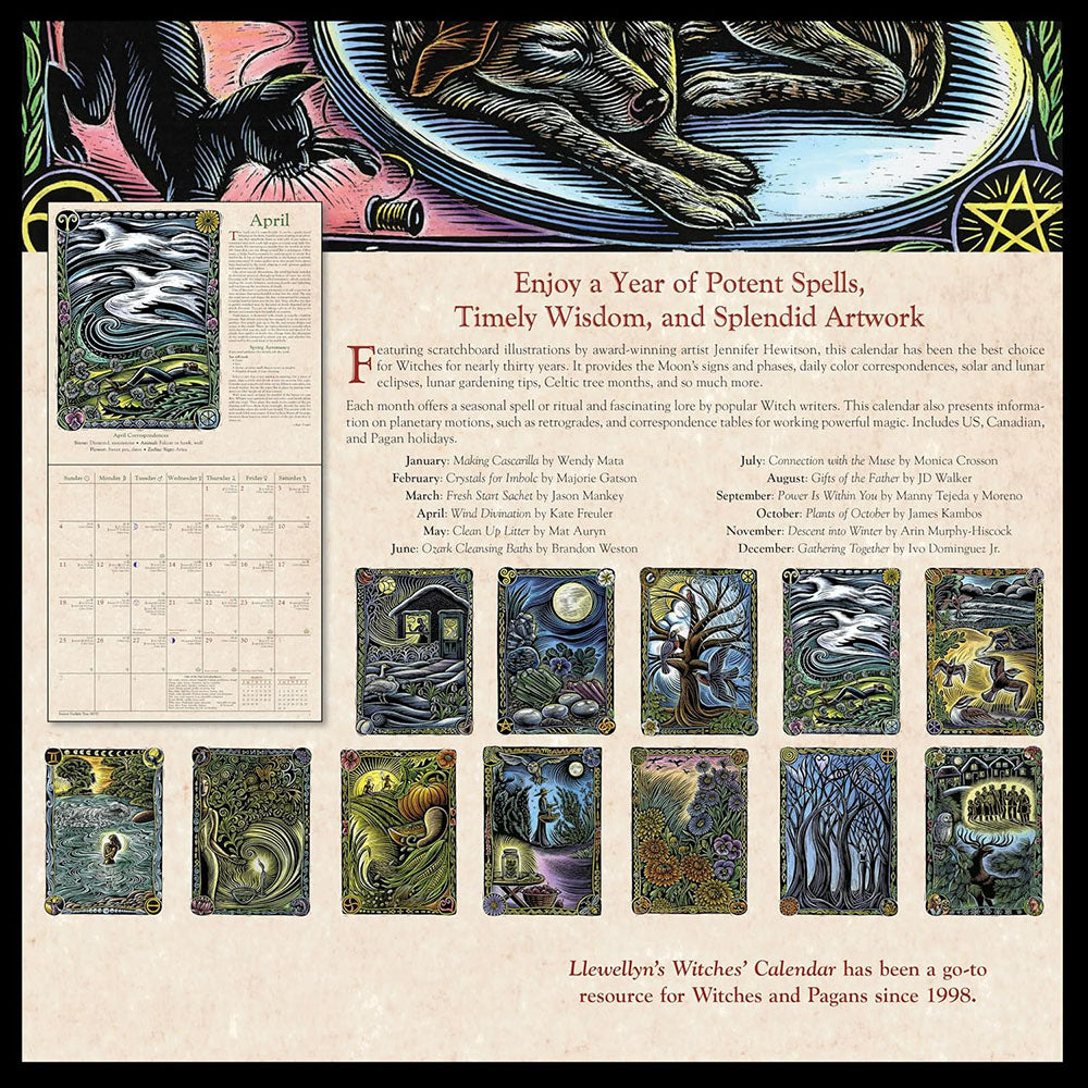 🕯️Llewellyn's 2027 Witches' Calendar – Premium Wall Calendar & Witchy Gift