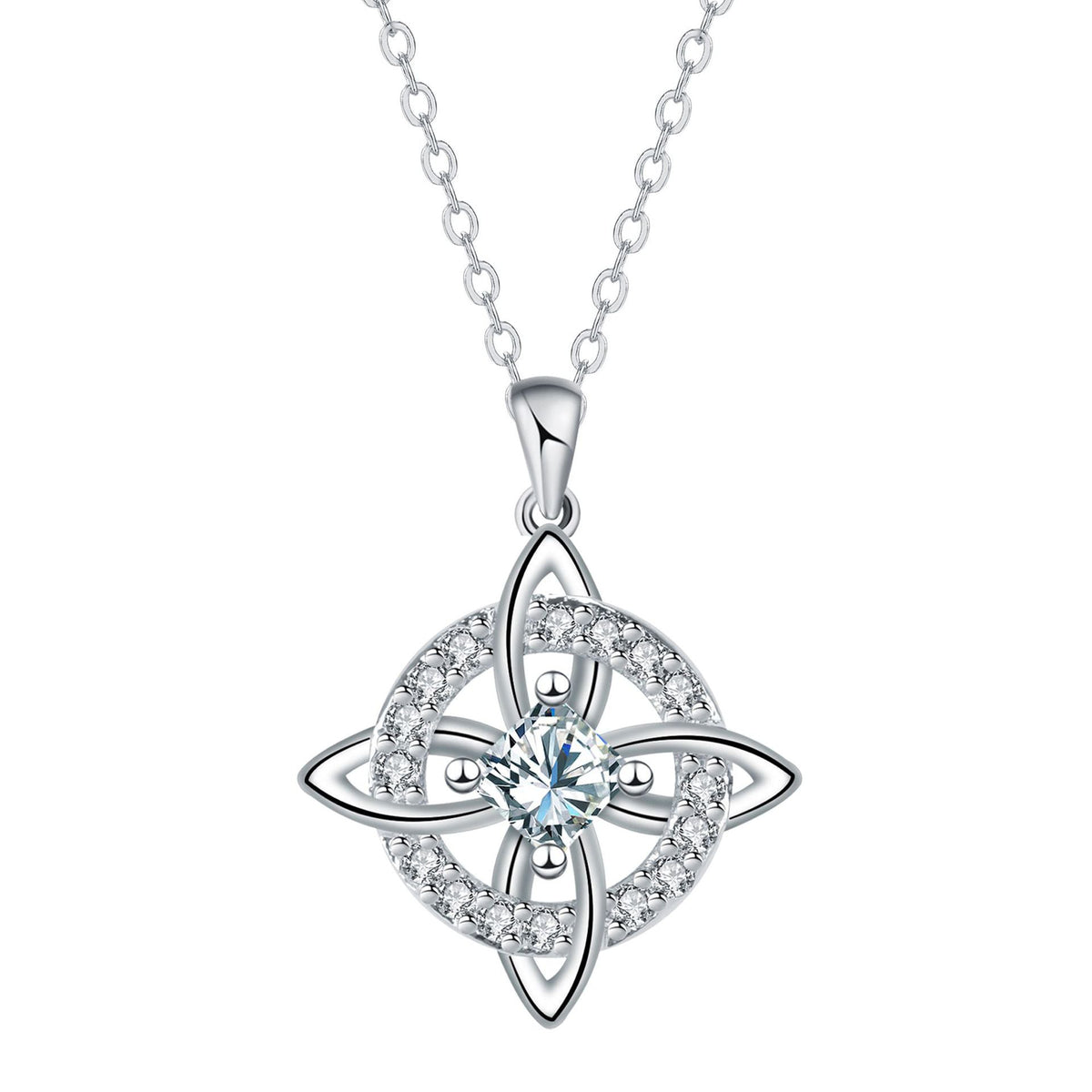 Mystical Necklace with a Birthstone and the Witches' Knot – Natural Crystal 🔮💞 Protect Your Loved Ones