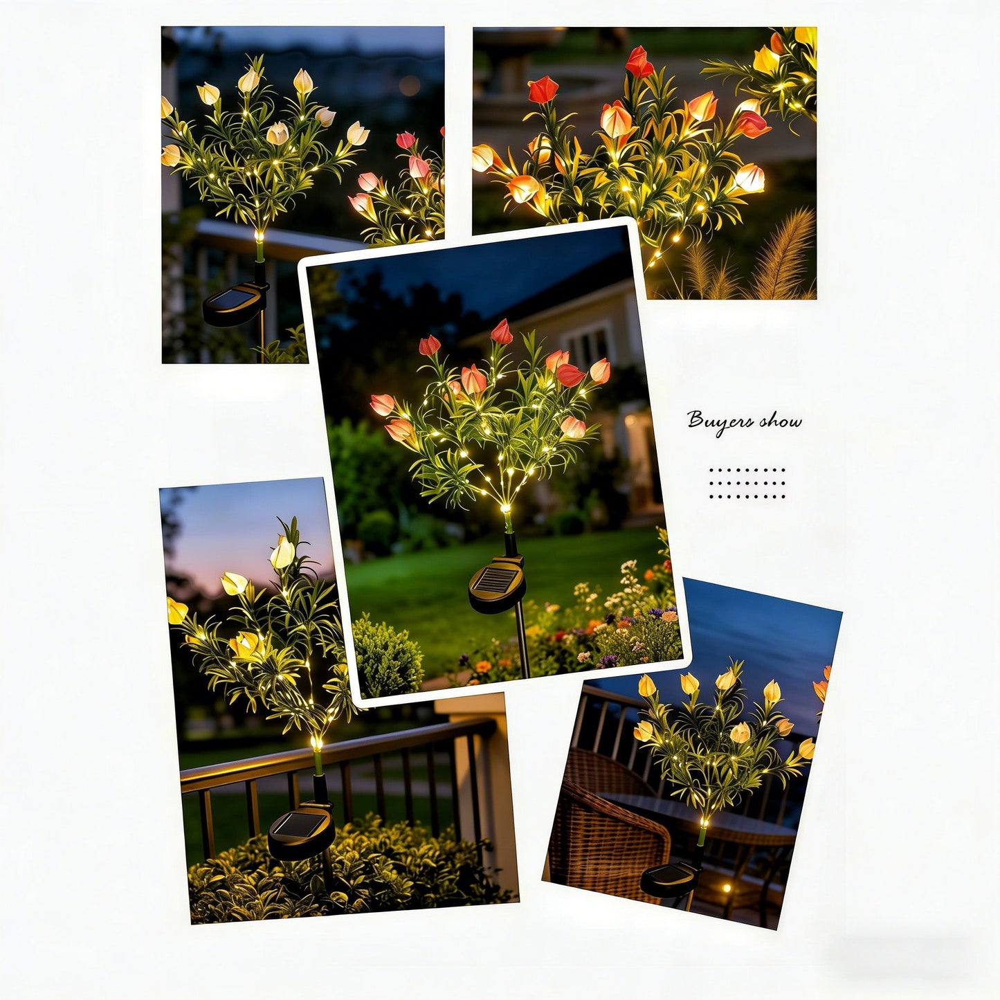 🌸Solar Flower Stake Lights - Waterproof Garden Decor