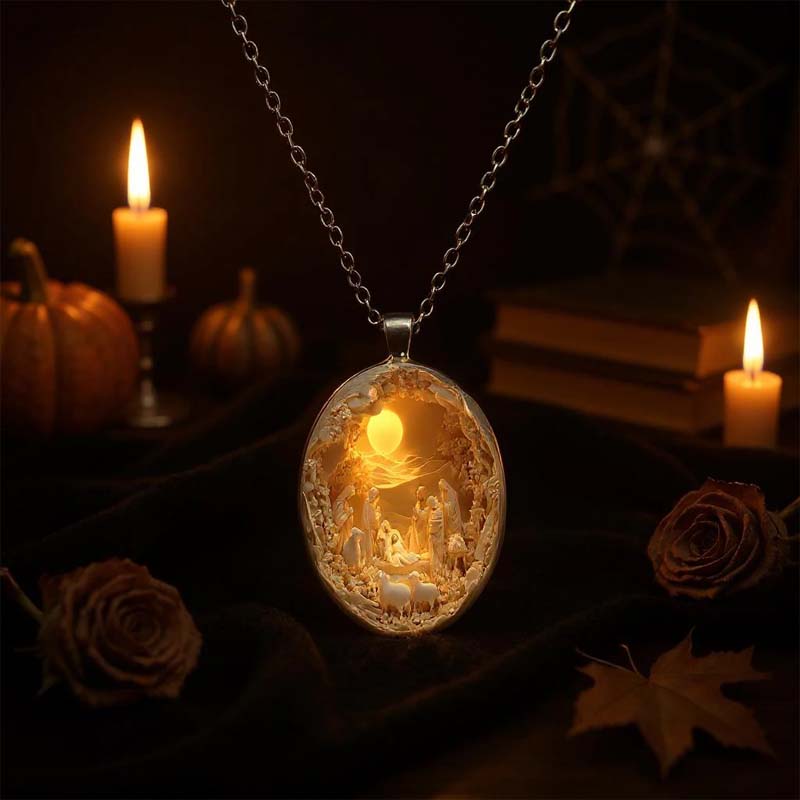 The Holy Land, the radiance of faith – Miniature pendants depicting Christmas scenes