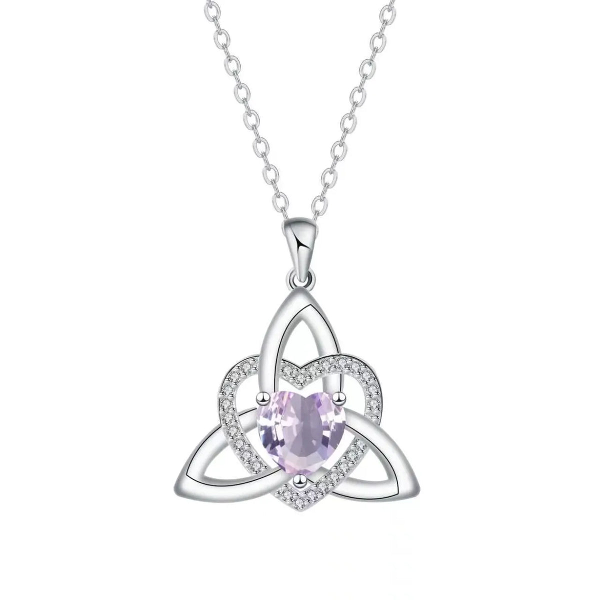 ❤️Birthstone – Celtic Trinity Love Knot Penda