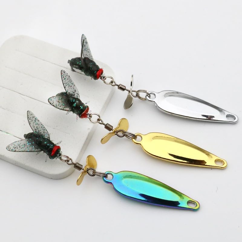 Fly Spinning Propeller Metal Sequins Soft Bait