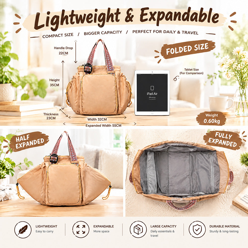 👜2026 Versatile Diaper Bag Backpack - 15-Pocket Waterproof Travel Mom Bag