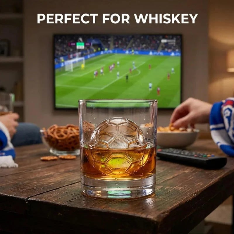 Silicone ice mold in football shape