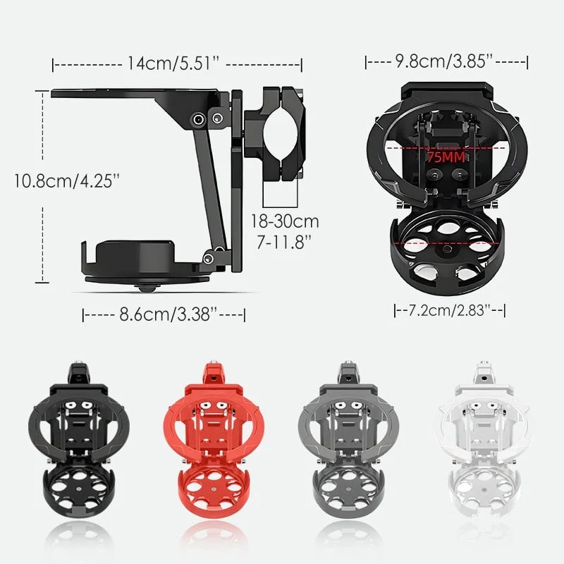 Collapsible bicycle bottle holder