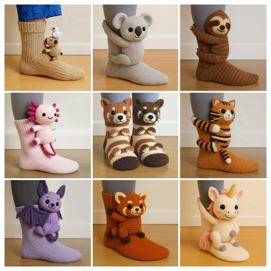 Christmas 50% off sale🎄3D knitted animal socks