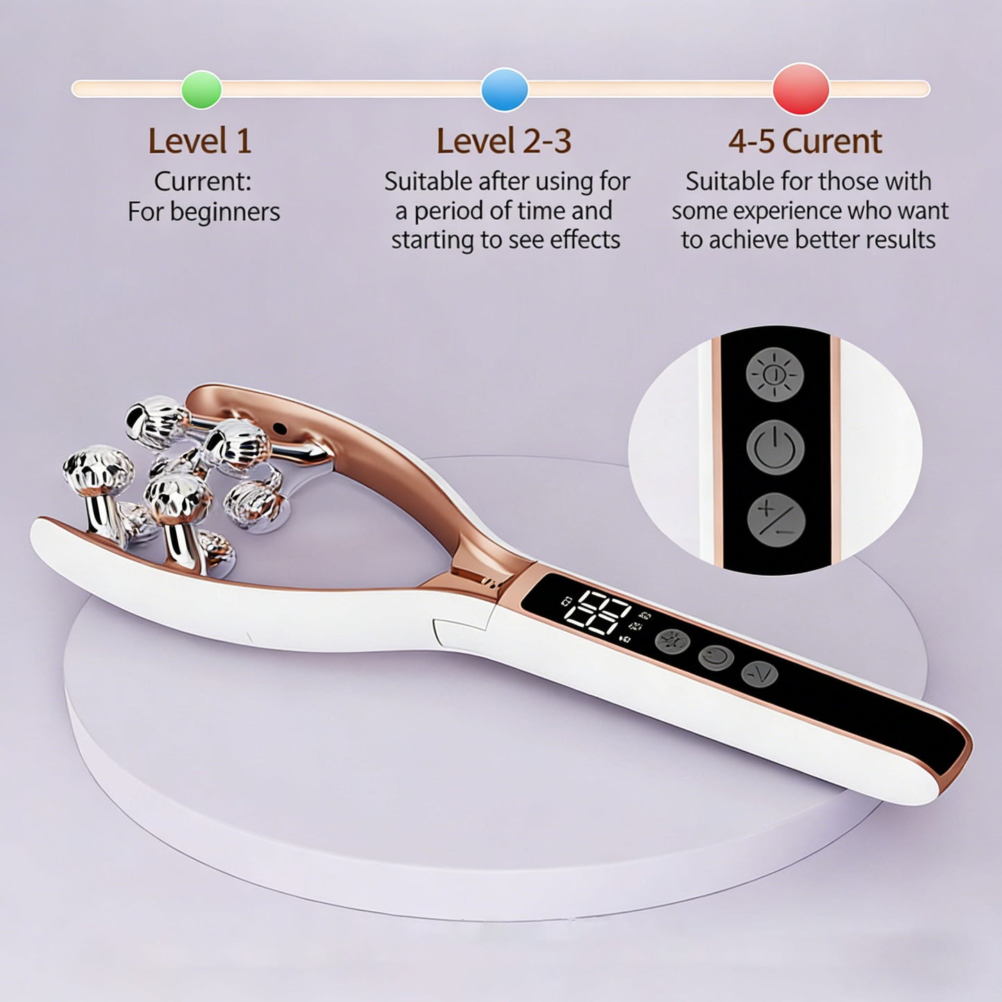 💃🏼EMS Microcurrent V-Face Lifting Roller Massager
