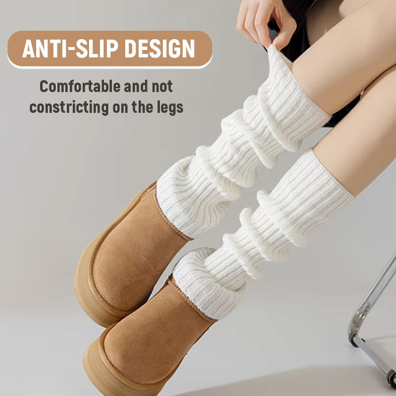 🩰Slouchy Calf Socks for Women – Soft, Over-the-Knee Socks, Anti-Slip Design,Chunky Knit Boot Socks, Cozy Over The Knee Socks for Winter & Boots