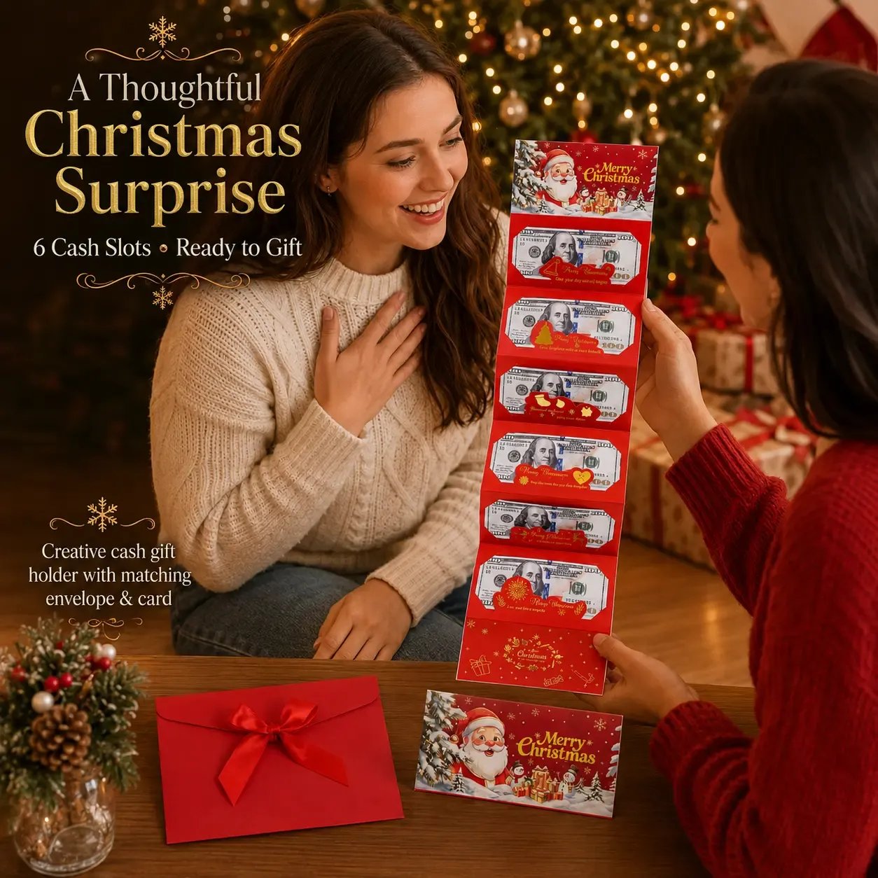 🎉Celebrate the Magic of Christmas | Surprise Money‐Gift Envelope 🎄💗