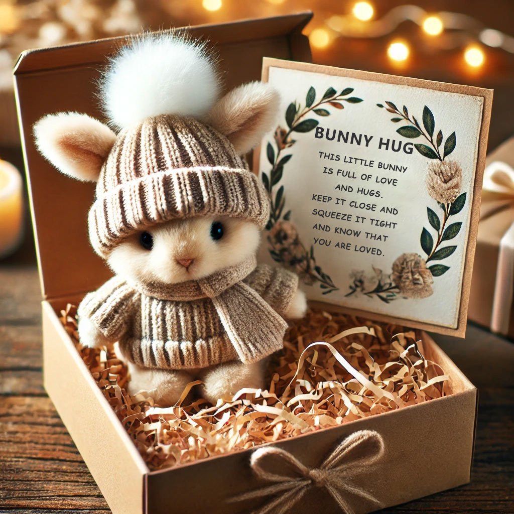 🎉Sonderangebot🐇Handgefertigtes Mini-Kaninchen als kuscheliges Ostergeschenk