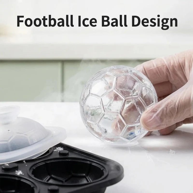 Silicone ice mold in football shape