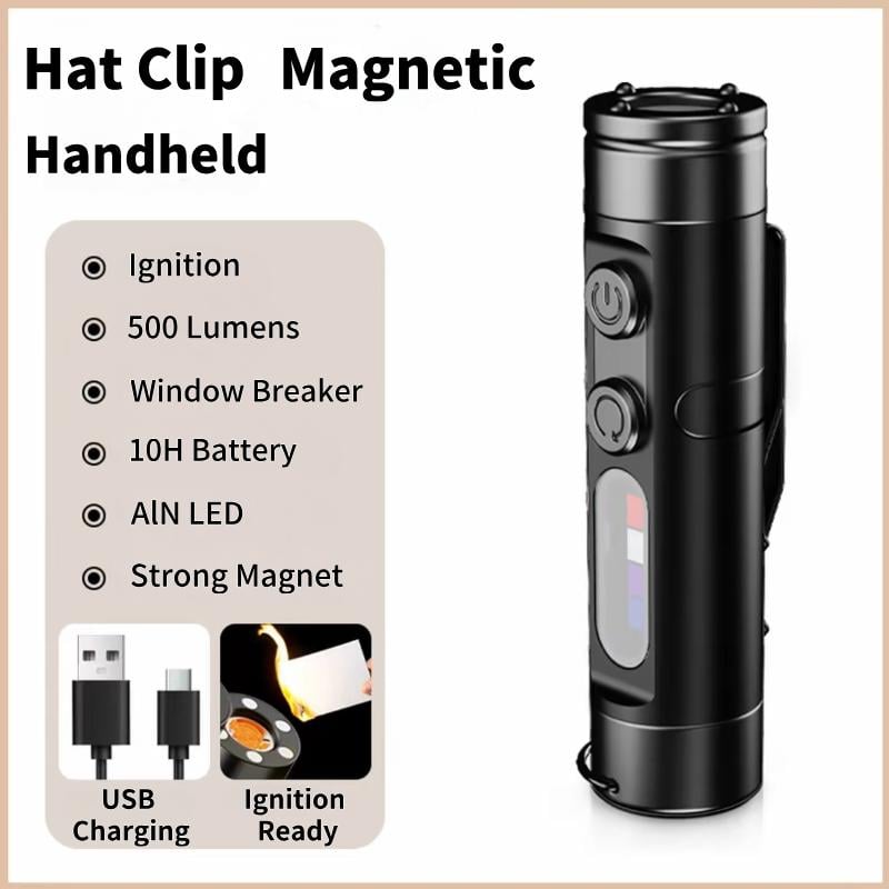 💡Pocket Rechargeable Flashlight EDC Flashlight, Mini Keychain Light