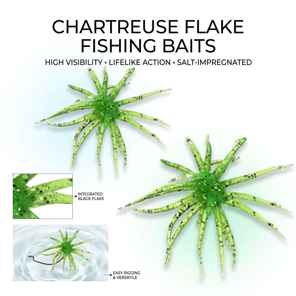 20pcs Creature Bait Dice Baits for Bass Fishing