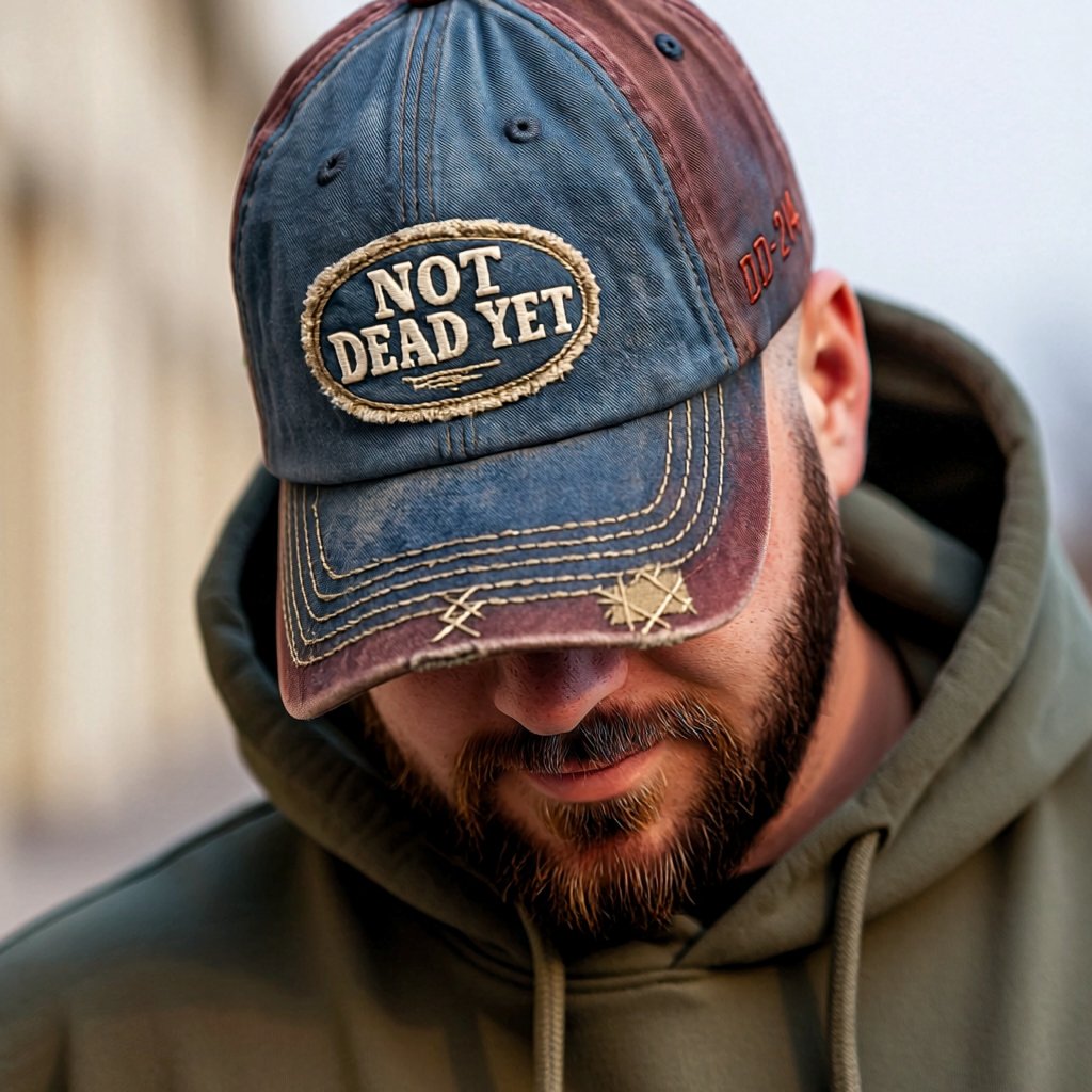Not dead yet – a vintage baseball cap made from washed fabric